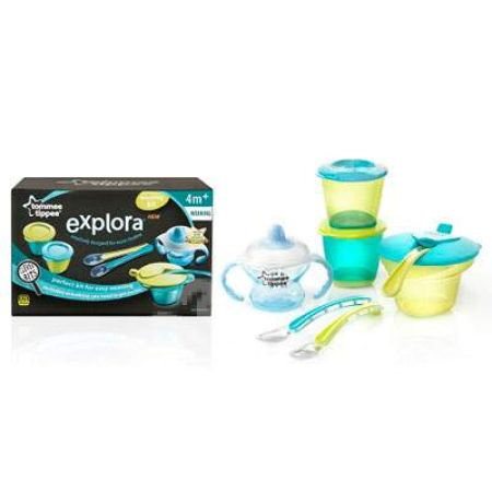 Kit pentru diversificare hrana, baieti, +4 luni, 44673471, Tommee Tippee