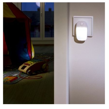 Lampa de veghe cu led pentru priza cu lumina alba, Ansmann