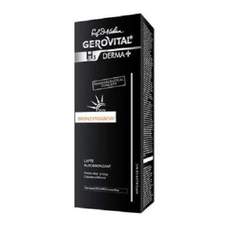 Lapte autobronzant Gerovital H3, 150ml, Farmec