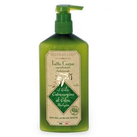 Lapte de corp cu ulei organic extravirgin de masline, 300 ml, Mediterraneo 