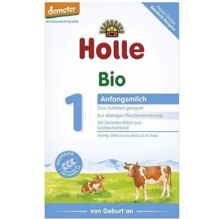 Lapte Formula 1 Bio +0 luni, 400 g, Holle Baby Food