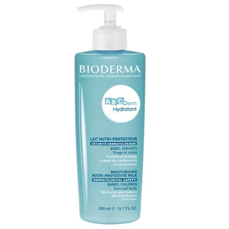 Lapte hidratant pentru corp ABCDerm, 500 ml, Bioderma