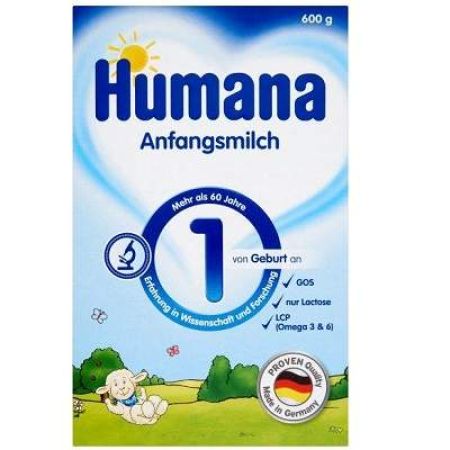 Lapte praf Formula 1, +0luni, 600g, Humana