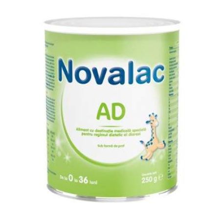 Lapte praf formula - AD, 0-36 luni, 250 g, Novalac