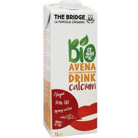 Bautura vegetala Bio de ovaz cu calciu, 1L, The Bridge