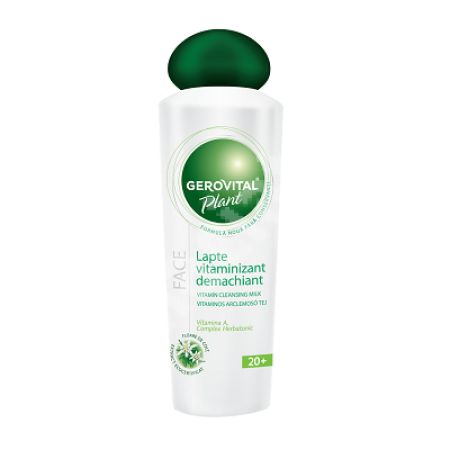 Lapte vitaminizant demachiant, Gerovital Plant, 150 ml, Farmec