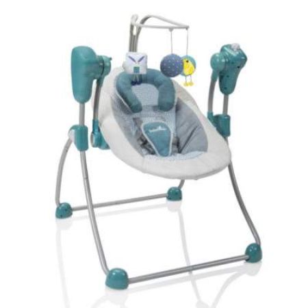 Leagan pliabil cu conectare la priza Swoon Bubble Petrol, A055011, Babymoov