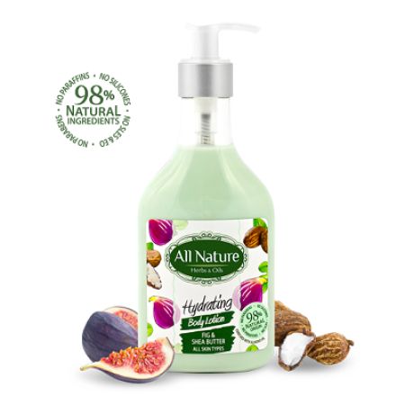 Lotiune de corp hidratanta cu smochine si unt de Karite, 260 ml, All Nature