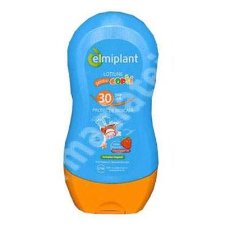 Lotiune protectie solara pentru copii, SPF 30, Elmiplant, 200 ml, Elmi Prodfarm