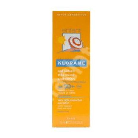 Lotiune solara pentru copii cu extract de galbenele SPF 50+, 75 ml, Klorane