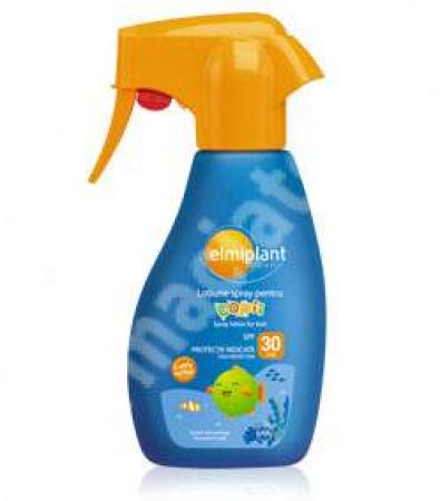 Lotiune spray protectie solara pentru copii, SPF 30, Elmiplant, 200 ml, Elmi Prodfarm