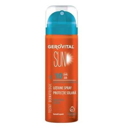 Lotiune spray protectie solara SPF10, 150ml, Gerovital Sun