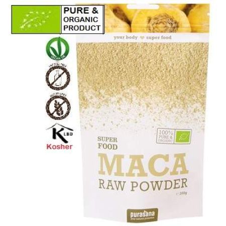 Maca Bio Pulbere, 200g, Purasana