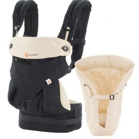 Marsupiu, 4 Pozitii, 360 cu suport inclus, Black Camel, BCII360ABKCM, ErgoBaby