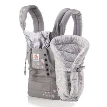 Marsupiu cu suport nou nascut Original Galaxy Grey, 0luni-20Kg, BCIIAGXYV3, ErgoBaby