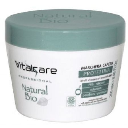 Masca de par protectoare, Vitalcare Bio, 250 ml, Naturaverde