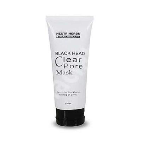 Masca naturala pentru indepartarea punctelor negre Black Mask, 100ml, Neutriherbs