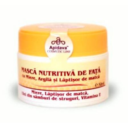 Masca nutritiva de fata, 50 ml, Apidava