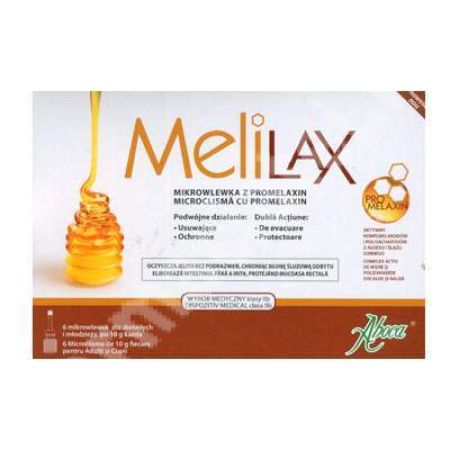 Microclisme pentru adulti cu propolis, MeliLax, 6 bucati, Aboca