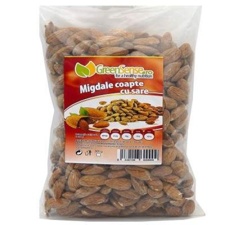 Migdale coapte cu sare, 500g, GreenSense