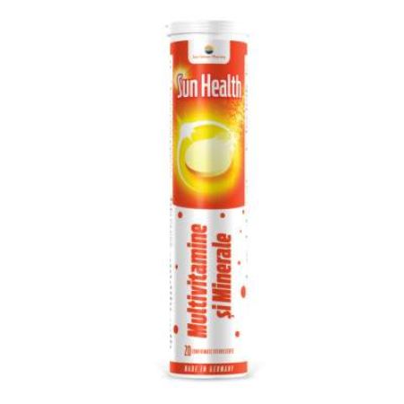 Multivitamine si minerale Sun Health, 20 comprimate efervescente, Sun Wave Pharma