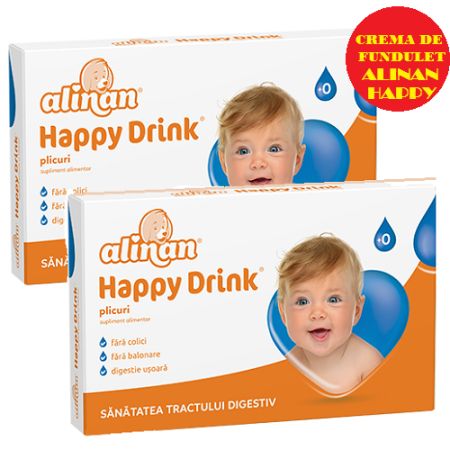 Oferta Pachet Alinan Happy Drink anticolici si Crema, 24 plicuri, Fiterman