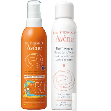 Oferta Pachet Avene Protectie solara Spray SPF50+ si Spray Apa Termala, Pierre Fabre