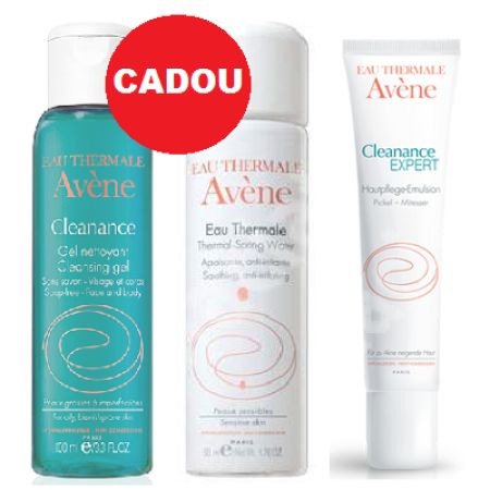 Oferta Pachet Complet Antiacnee Cleanance Expert, Apa Termala si Cleanance Gel, Avene