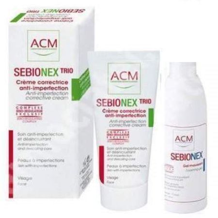 Oferta Pachet Crema antiacnee Sebionex Trio 40ml si Gel spumant de curatare Sebionex 200 ml, ACM