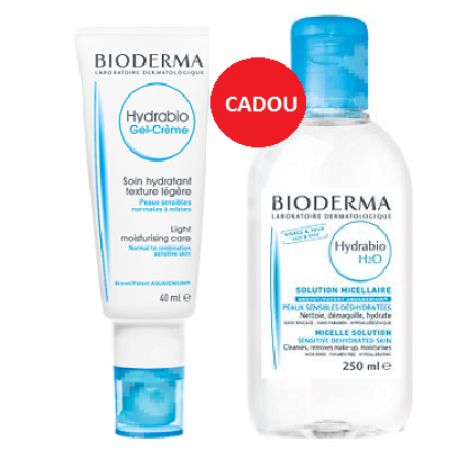 Pachet Gel crema Hydrabio, 40 ml +  Apa micelara Hydrabio H2O, 250 ml, Bioderma