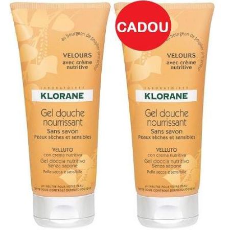 Oferta Pachet Gel de dus Velours, 1+1cadou, 400ml, Klorane