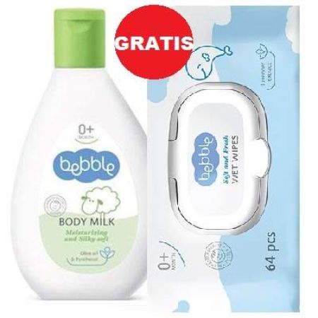 Oferta Pachet Lapte de Corp, +0luni, 200ml, Bebble