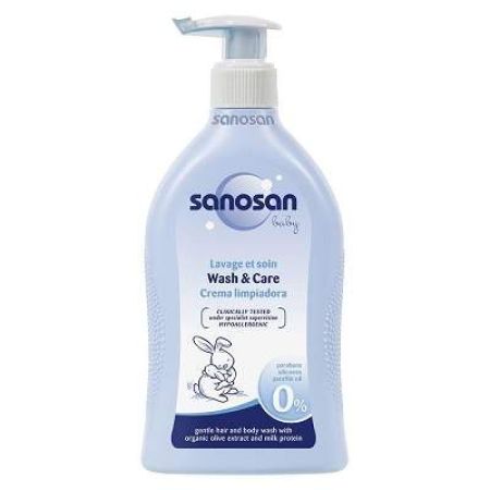 Oferta Pachet Lotiune de spalare 400 ml si termometru, Sanosan