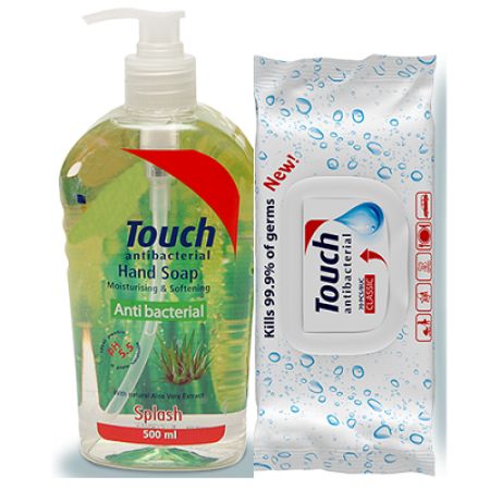 Oferta Pachet Sapun antibacterial Splash, 500ml, Touch