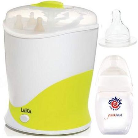 Oferta, sterilizator cu biberon si tetina Mebby cadou, Laica