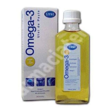 Omega 3 cu aroma de lamaie, 240 ml, Lysi