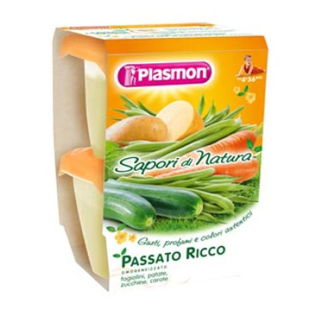 Omogenizat de paste, cartof, dovlacel si morcovi, 2x120 g, Plasmon