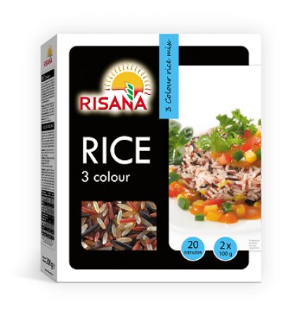 Orez basmati in 3 culori, 2x100, Risana