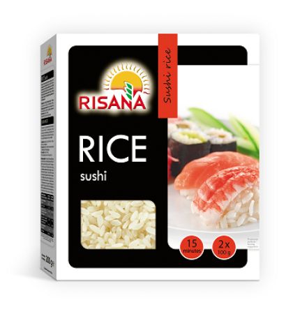 Orez pentru sushi, 2x100 gr, Risana