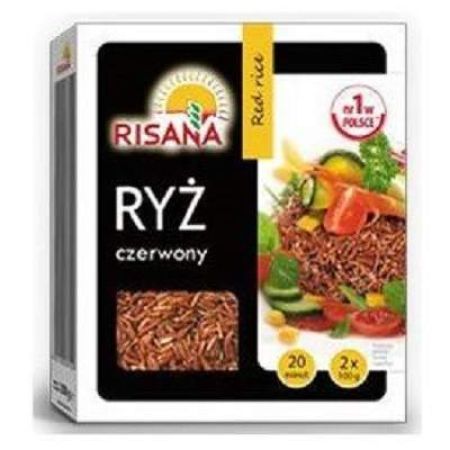 Orez rosu, 2x100 g, Risana