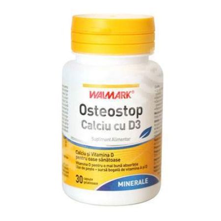 Osteostop, Calciu cu D3, 30 capsule, Walmark