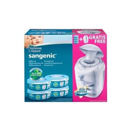 Pachet 4 Rezerve Sangenic + Cos, Hygiene Plus, Tommee Tippee