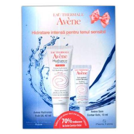 Pachet crema Avene Hydrance Optimale Riche si contur ochi Avene Soin, Pierre Fabre