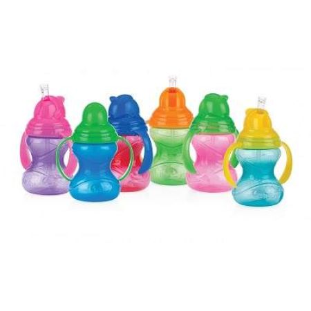 Pahar antiscurgere cu pai, 300ml, 12L+, 10230, Nuby