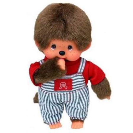 Papusa Baietel in salopeta, +3 ani, 20cm, 236440, Monchhichi