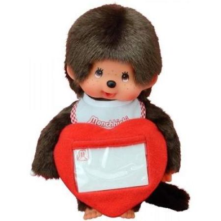 Papusa baietel, mesager, +3 ani, 20 cm, Monchhichi