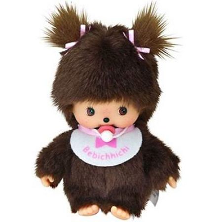 Papusa bebe cu bavetica, +3 ani, 20cm, 235550, Monchhichi