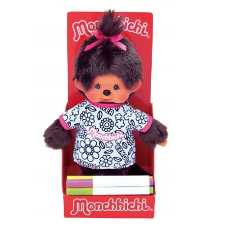 Papusa fetita cu carioci, +3ani, 20cm, 223329, Monchhichi