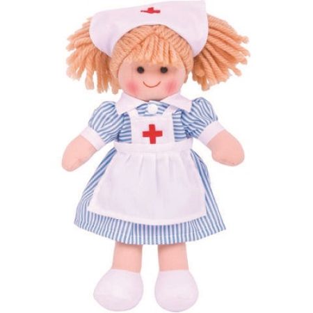 Papusa Nurse Nancy, +12 luni, Bigjigs