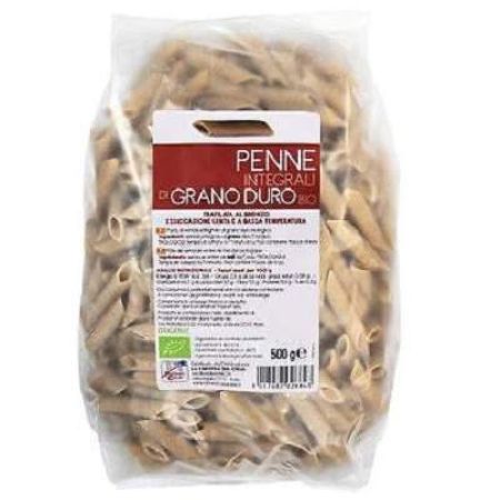 Paste bio penne, din grau integral, 500 g, La Finestra Sul Cielo